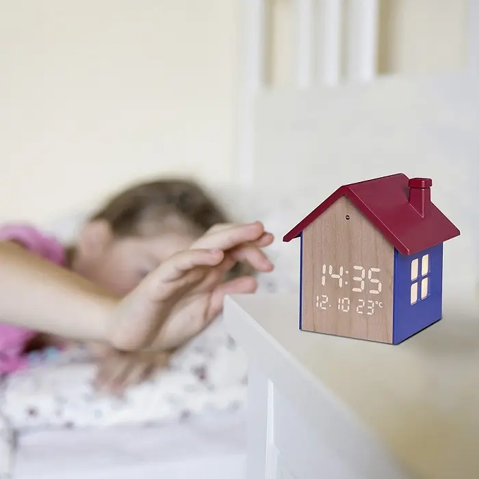 Будильник цифровий TFA у вигляді будиночка різнокольоровий 89x77x96 мм (60204606) - фото 8