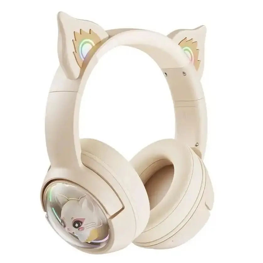Навушники Bluetooth Onikuma B5 Off-White - фото 2