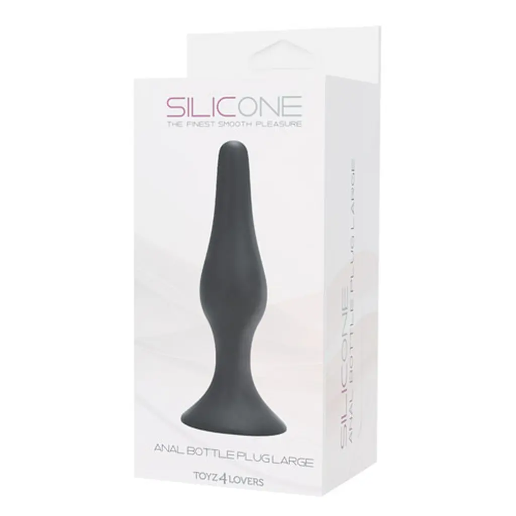 Анальна пробка Toyz4lovers Bottle Plug L, 12.5 см (чорний) - фото 2