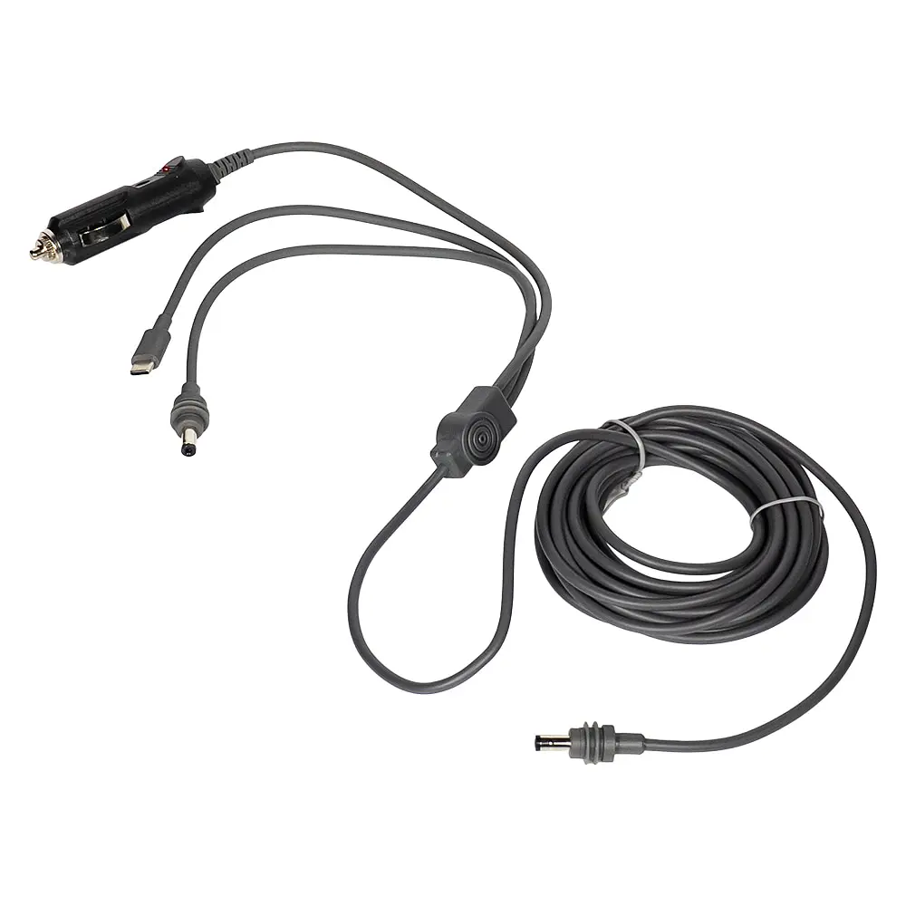Кабель живлення 3 в 1 для Starlink Mini E-NET автомобільний прикурювач, DC Plug та USB Type-C Plug 5м (73-00657) - фото 6