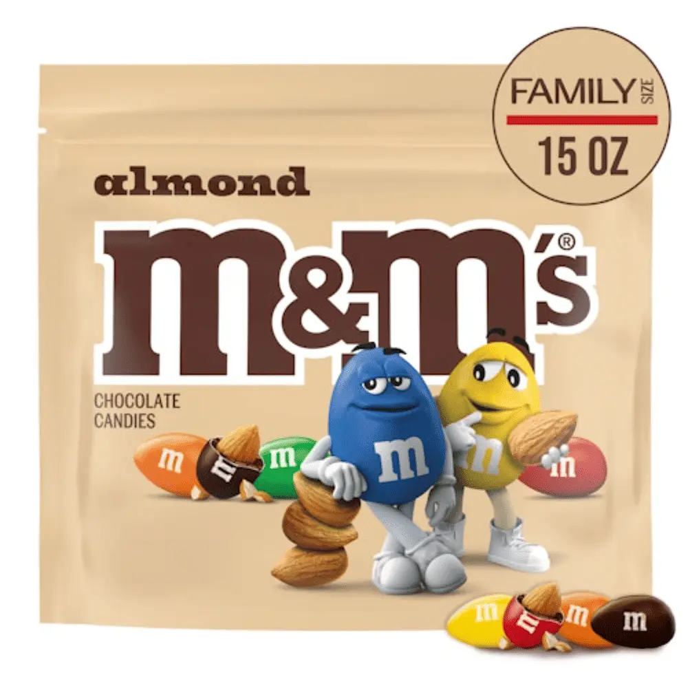 Драже M&M's Almond Milk Chocolate Candy 425.3г