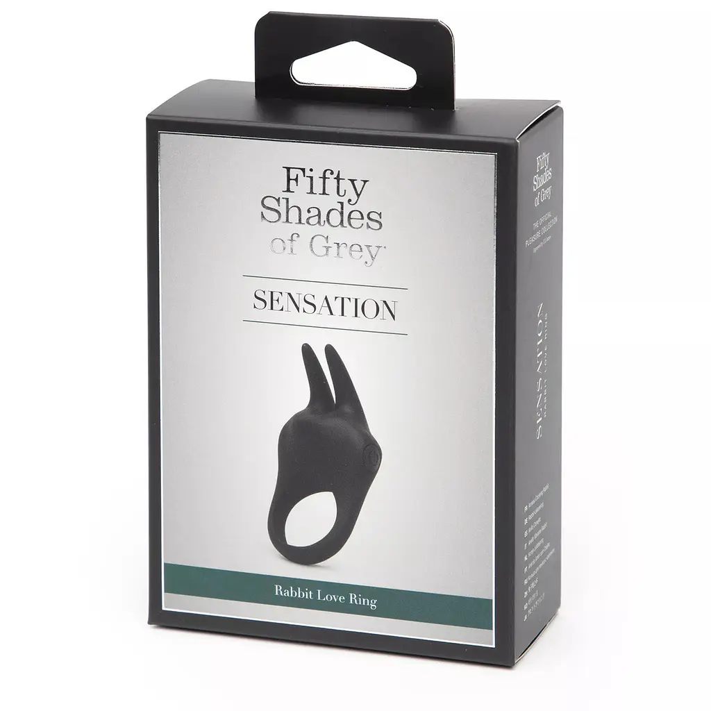 Ерекційне кільце віброкільце насадка на член Fifty Shades of Grey Sensation — 20 режимів, USB-зарядка - фото 7