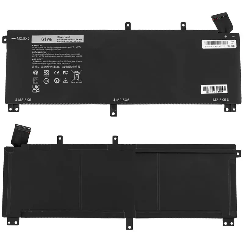 Батарея для ноутбука Dell 245RR (XPS 15 9530 M3800 series) 11.1V 61Wh Чорний - фото 2