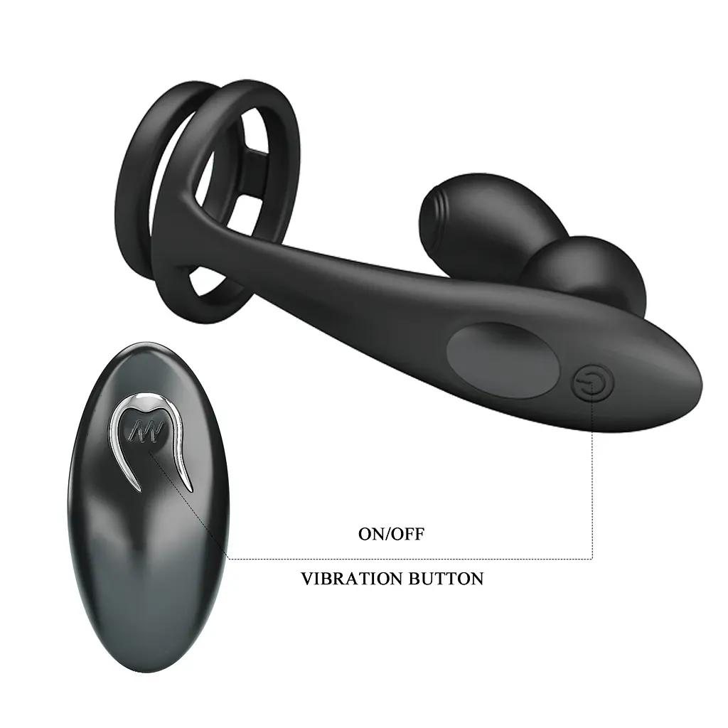 Анальна пробка з ерекційним кільцем Mr Play Remote Control - фото 6