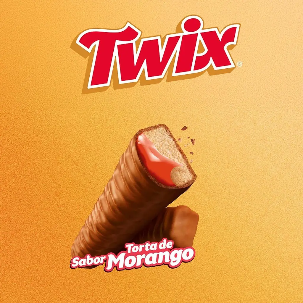Шоколадний батончик Twix Chocolate Torta de Morango 40 г - фото 3