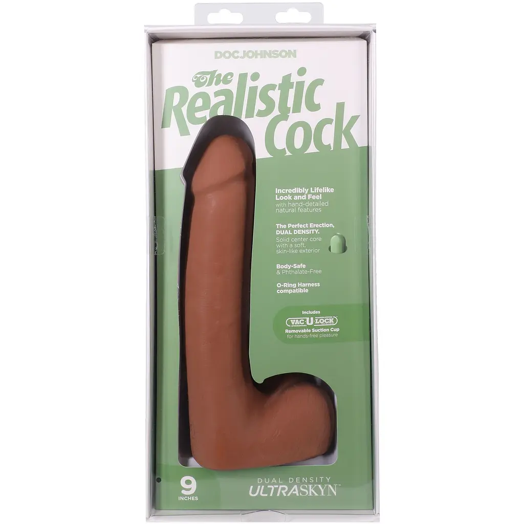 Фалоімітатор Doc Johnson The Realistic Cock ULTRASKYN 9 Inch with Balls, 22.9 см - фото 10