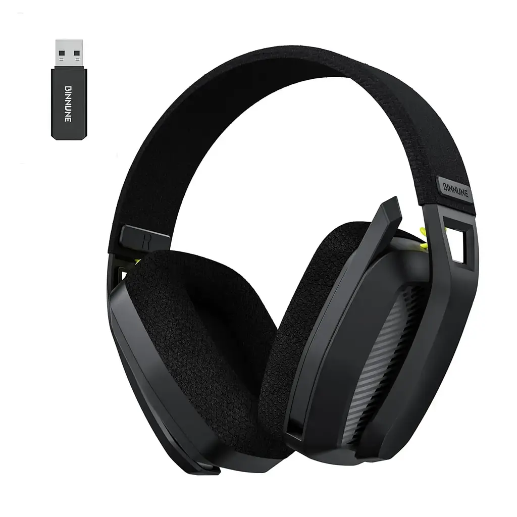 Игровые беспроводные наушники BINNUNE BW06 / Три режима подключения / Black - фото 2