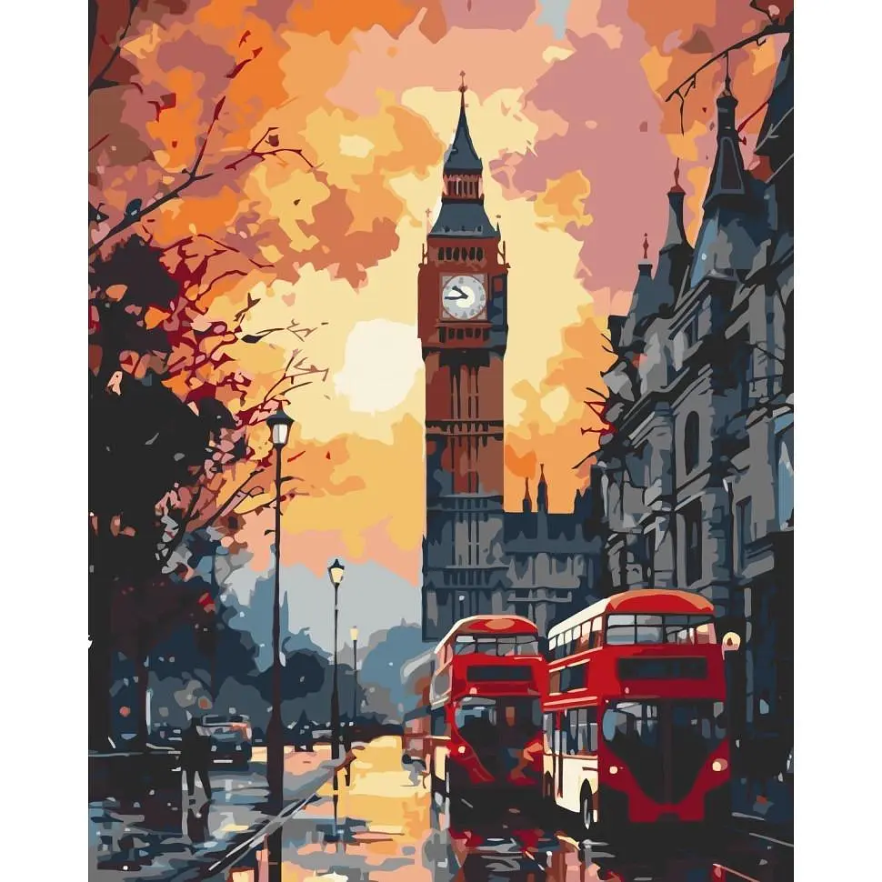 Картина за номерами ART CRAFT Big Ben 40x50 см Різнокольоровий (PM-194-K-1509)