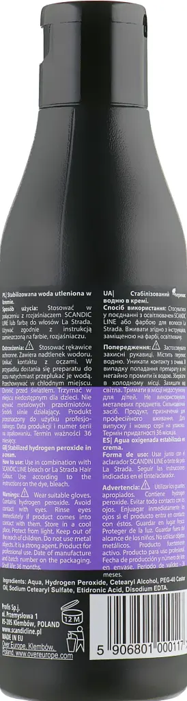 Окислювач для волосся Profis Scandic Line Oxydant Creme 3% 150 мл - фото 2