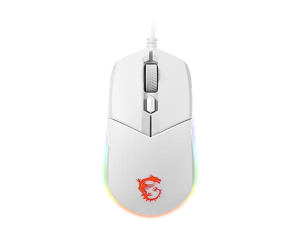Mиша MSI Clutch GM11 RGB White - фото 2