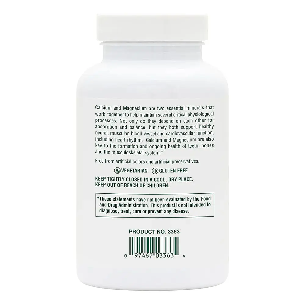Кальцій та магній Natures Plus Cal/Mag 500 mg/250 mg, 90 таблеток - фото 3