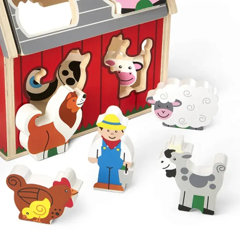 Розвиваюча іграшка Melissa&Doug дерев'яний сортувальний сарай (MD30149) - фото 5