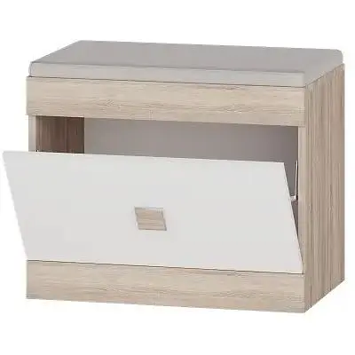 Тумба для обуви Эверест Соната ТО-600, 60х38х45 см дуб сонома/белый (EVR-2210) - фото 2