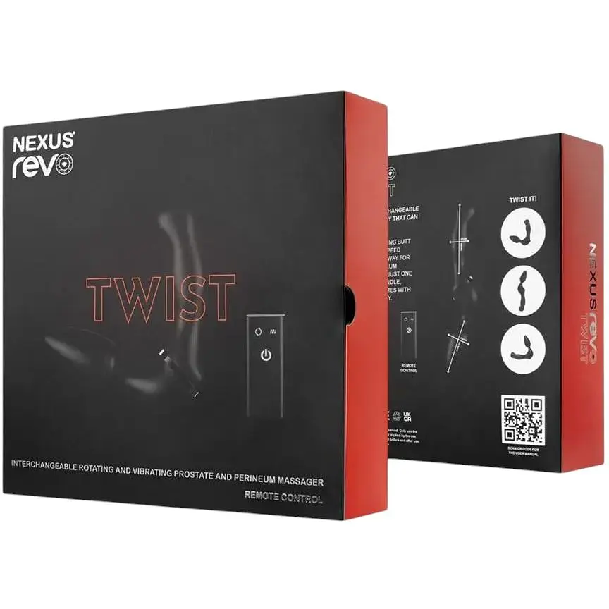 Масажер простати та анальний вібратор Nexus Revo Twist 2в1 вібрації та обертання головки - фото 5