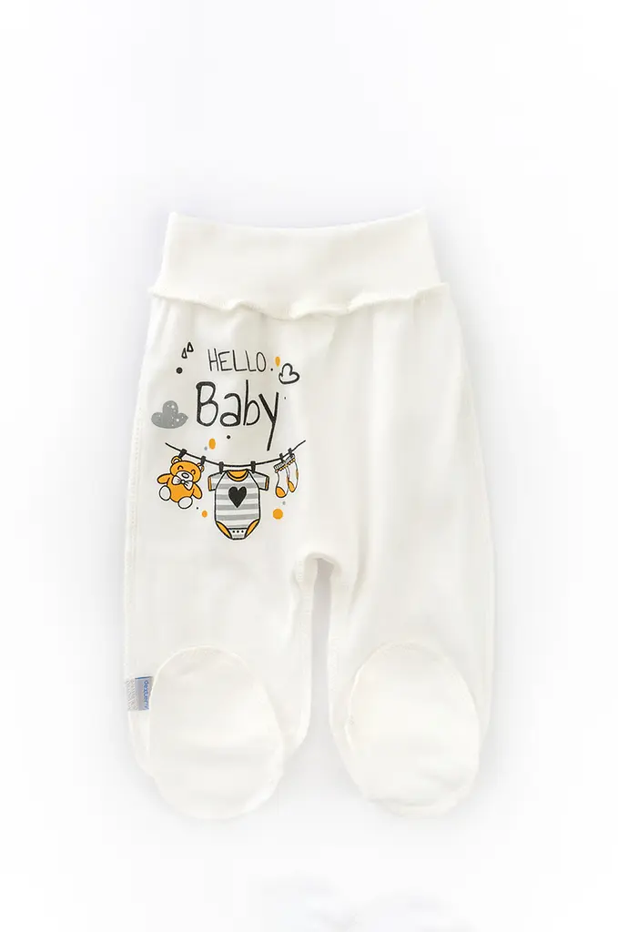 Набір для новонародженого: розпашонка та повзуни з принтом Hello Baby - фото 6