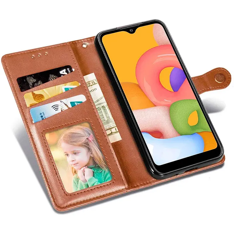 Чехол-книжка GETMAN Gallant Cover Case для Xiaomi Redmi 13C / Poco C65 Brown [100968] - фото 4