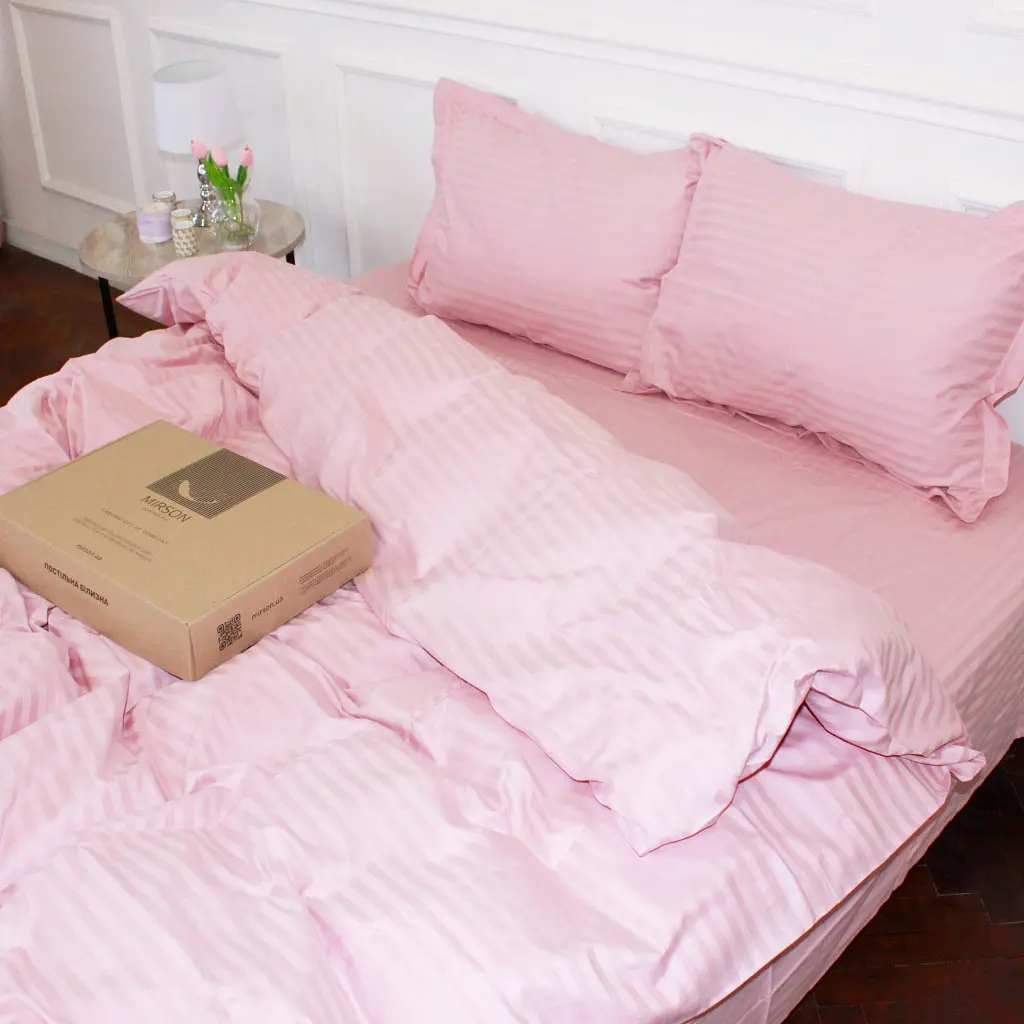 Постільна білизна MirSon Satin 30-0007Pink 160х220 Сімейний (2200005249918) - фото 5