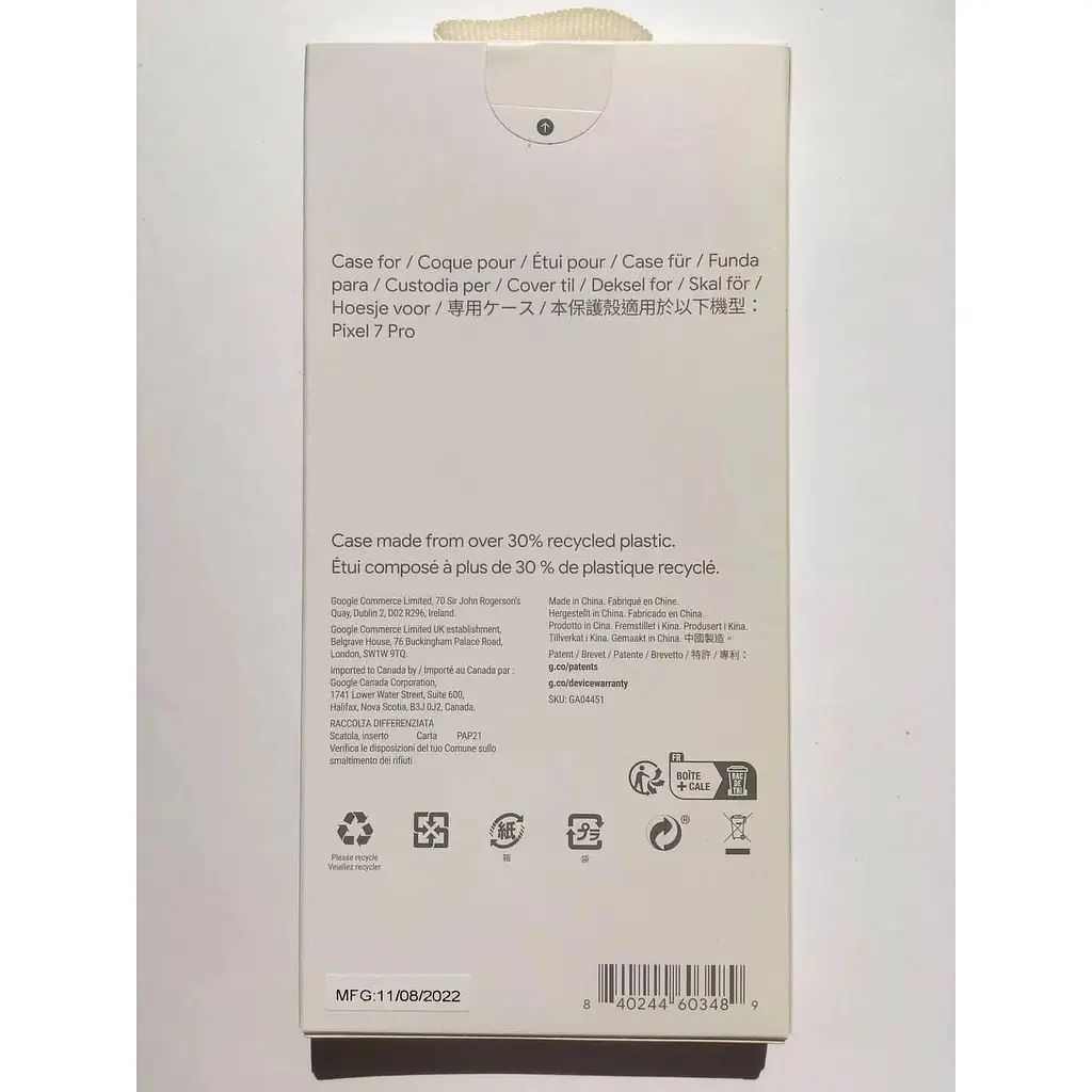 Противоударный оригинальный чехол Google Official Soft Shell Case для Pixel 7 Pro (6.7") Chalk (GA04451) - фото 9