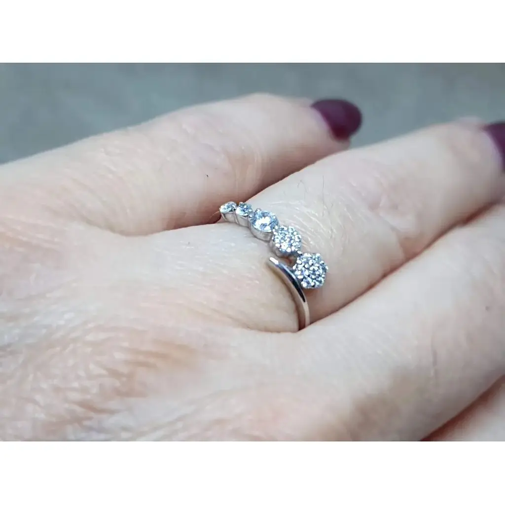 Золотое кольцо Favoritum с фианитами. 111860_Б 16 - фото 2