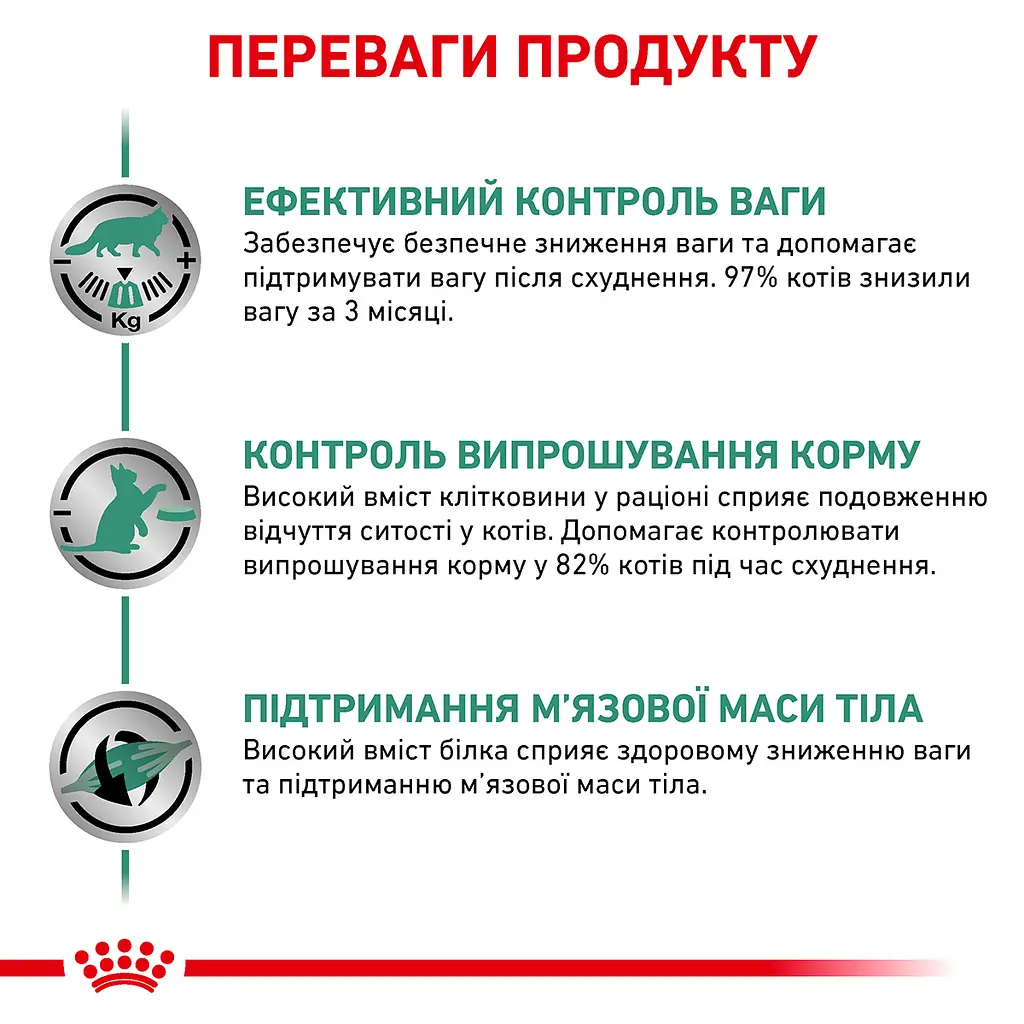 Сухий корм для дорослих кішок із надмірною вагою Royal Canin Satiety Weight Management, 3,5 кг (39430351) - фото 6