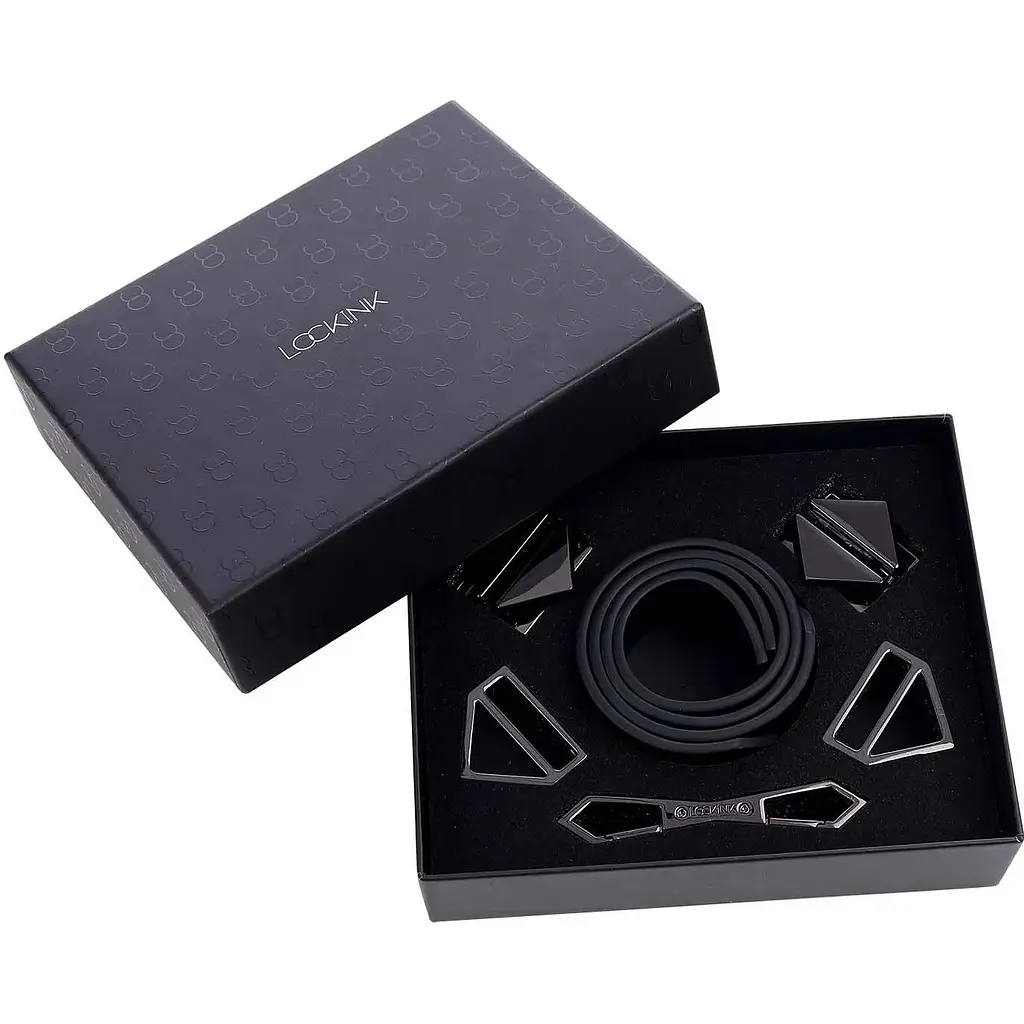 Наручники Lockink Wristcuffs/Anklecuffs Black Set - фото 7
