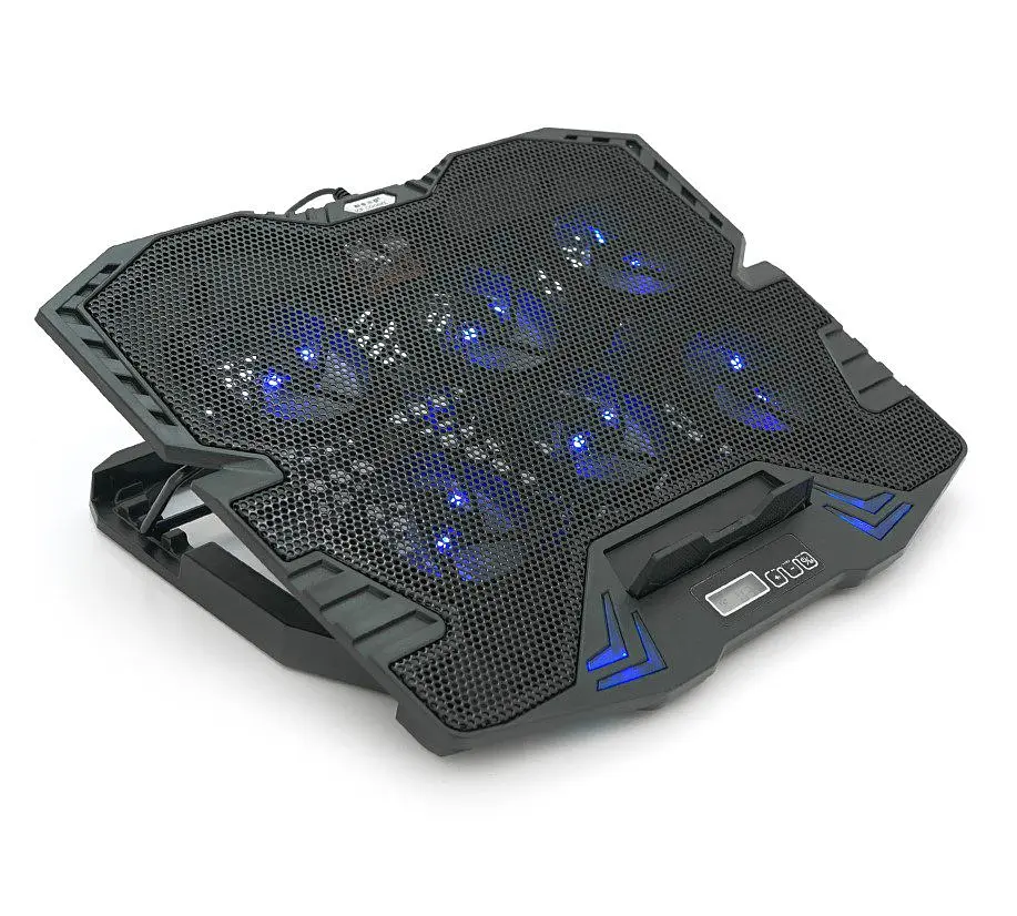 Охолоджувальна підставка для ноутбука до 17 дюймів Ice Coorel K-8 Led Blue 6xfans - фото 3