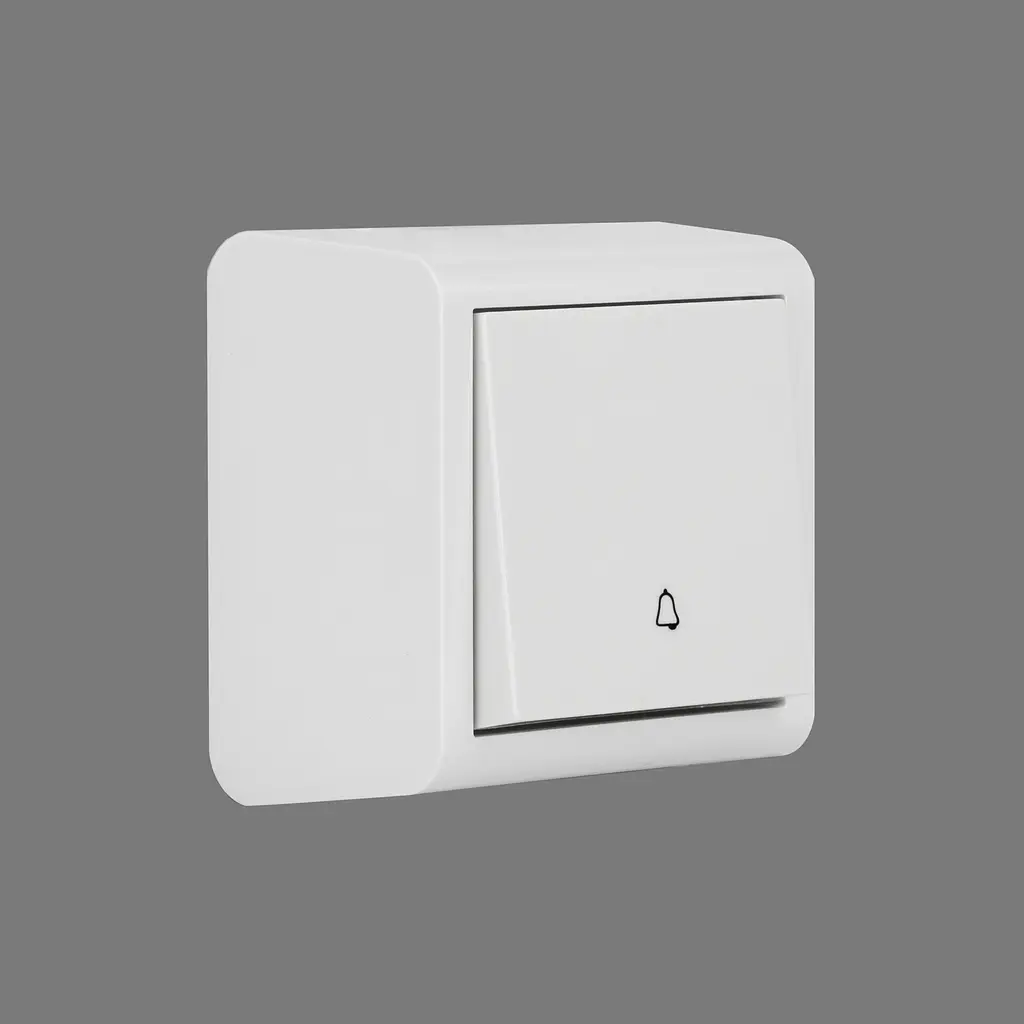 Кнопка дзвінка Ovivo Electric Nivo накладна біла - фото 4