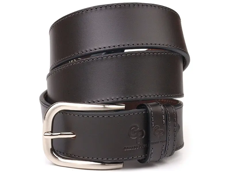 Чоловічий шкіряний ремінь GRANDE PELLE 4х120 см acs0024548