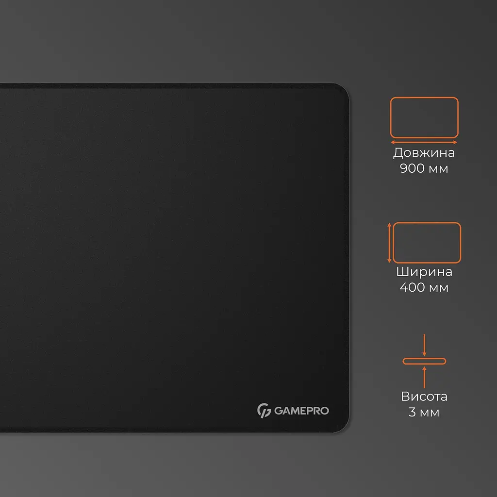 Ігрова поверхня GamePro Speed/Control Black (MP275B) - фото 5
