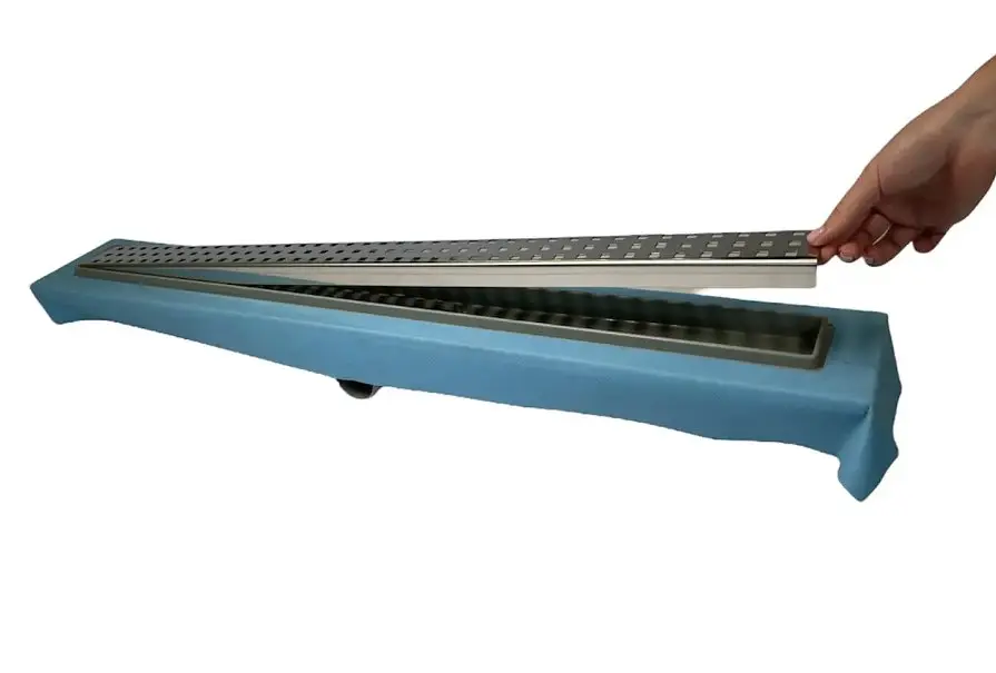 Душовий канал з горизонтальним фланцем Maxiflow Standart Line 60 см грати Квадрат 4022.TY050K.060.1 - фото 7