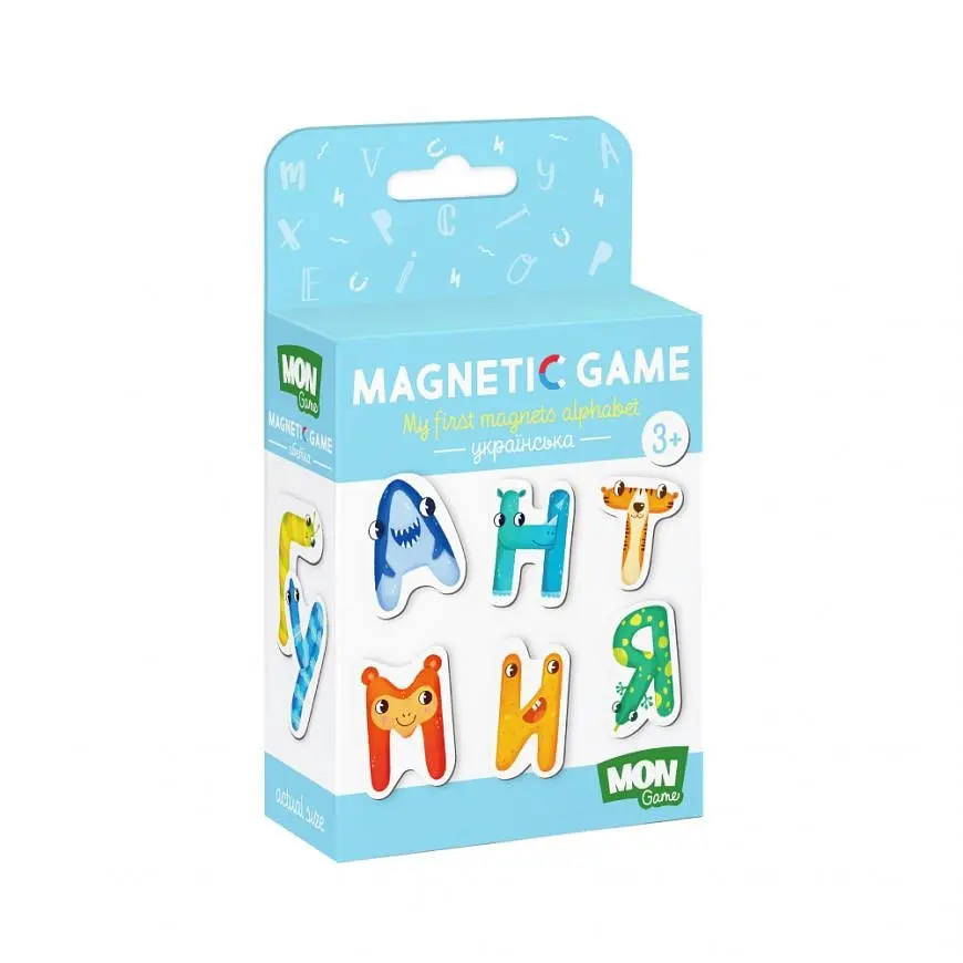 Детский набор магнитов Магнитные буквы. Украинский Mon Game 200211 - фото 4
