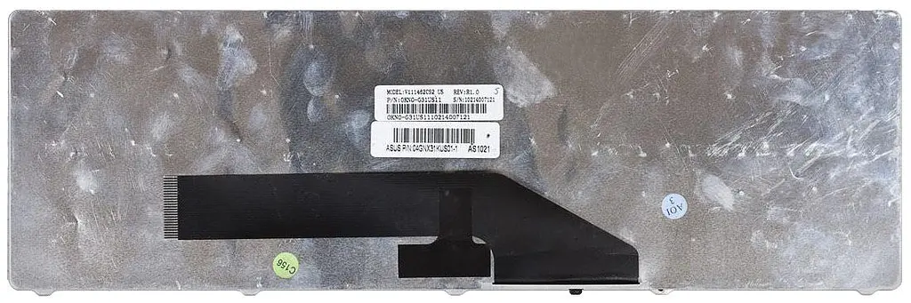 Клавіатура для ноутбука Asus (K50, K60, K70) Чорна, (Чорна рамка) - фото 2