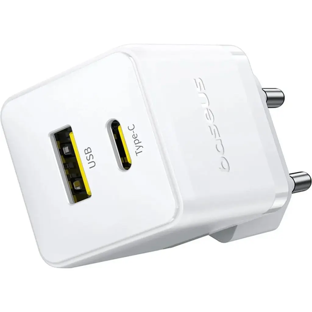 Зарядний пристрій Baseus Palm Fast Charger C+U 30W EU moon white (P1011160A213-00) - фото 3
