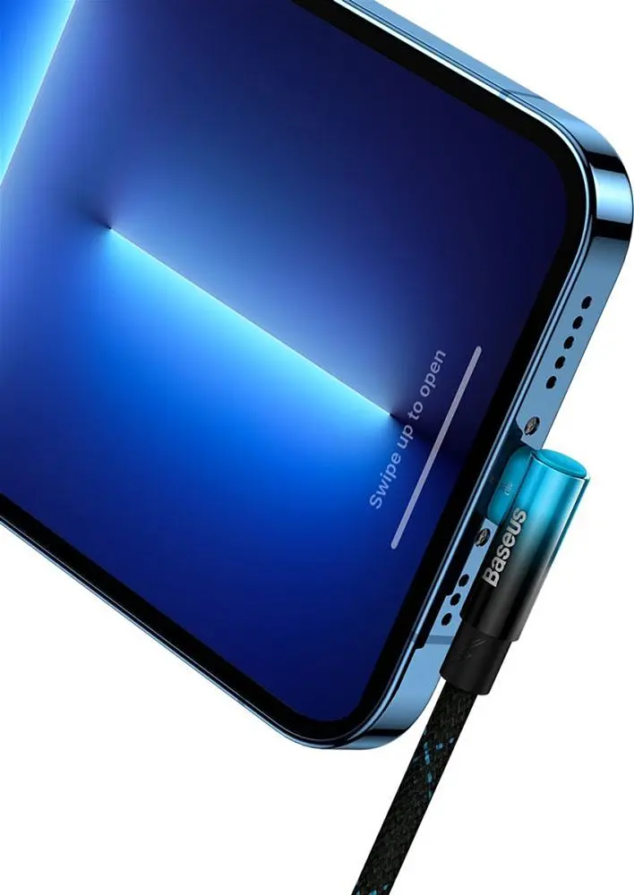 Кабель Baseus MVP 2 USB Type-C - Lightning (M/M), 20W, 1 м Black/Blue (CAVP000221) - фото 3