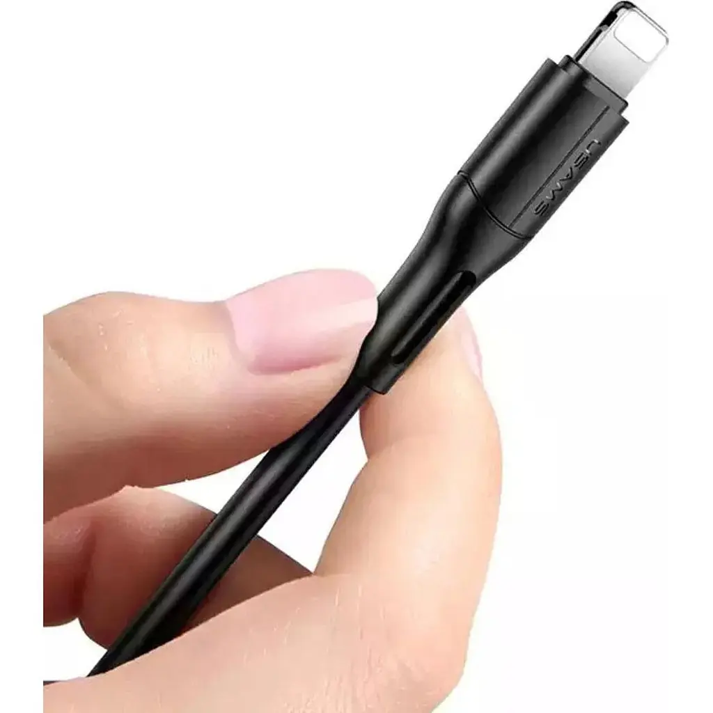 Кабель Usams Lightning U68 Charging 2A 1.0m Black [US-SJ500] [66062] - фото 3