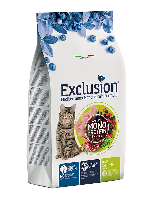 Корм Exclusion Adult Chicken для дорослих кішок з куркою 1кг (на вагу) - фото 3