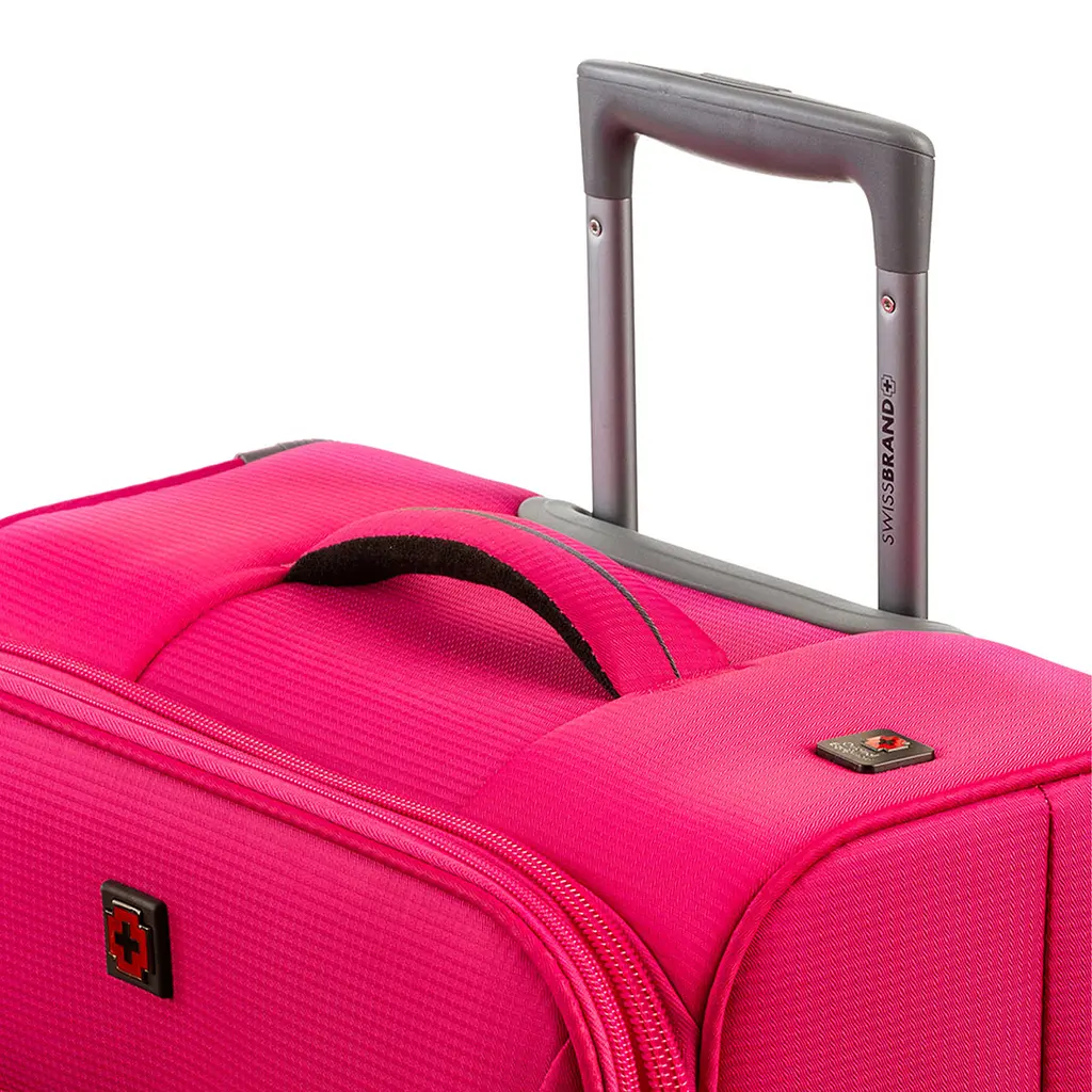Валіза Swissbrand Silkeborg (S) Fuchsia/Light Grey (SWB_LLSIL941S) - фото 4