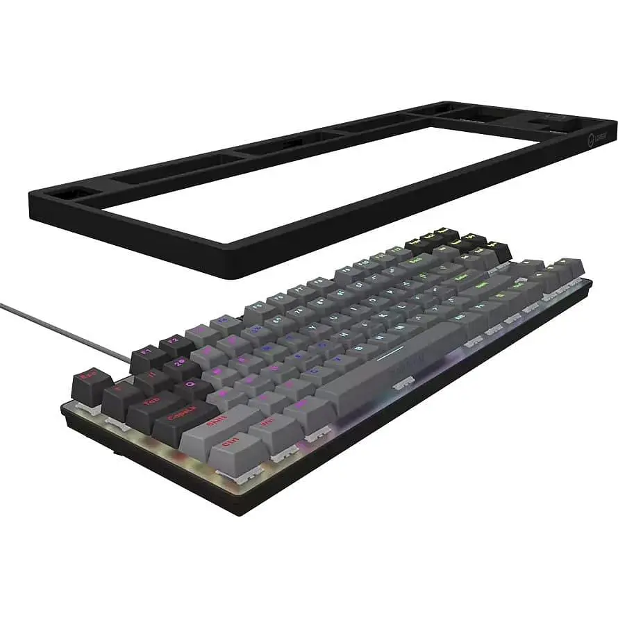 Клавіатура Lorgar Azar 514 TKL RGB EN+UA Black (LRG-GK514TKL-BK-UA) - фото 4