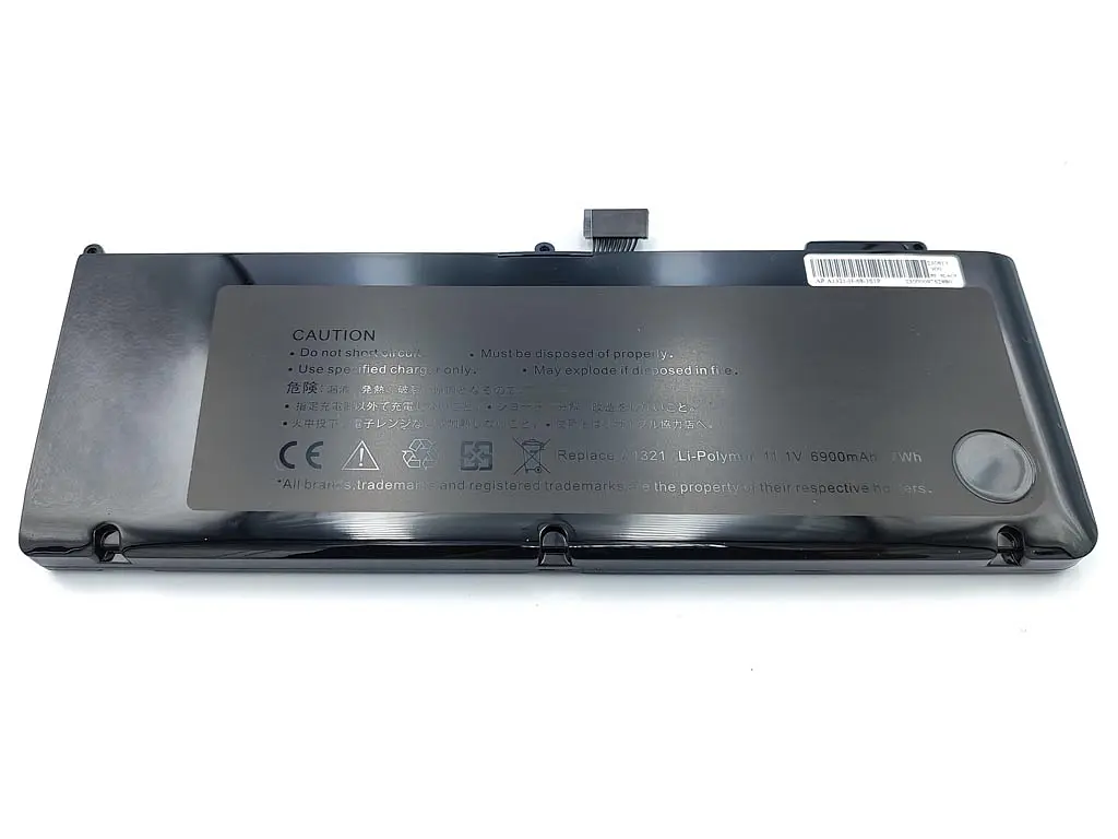 Акумулятор A1321 для Apple MacBook Pro 15 inch A1286 (Mid-2010) series (10.95V 6900 mAh 76Wh). - фото 2