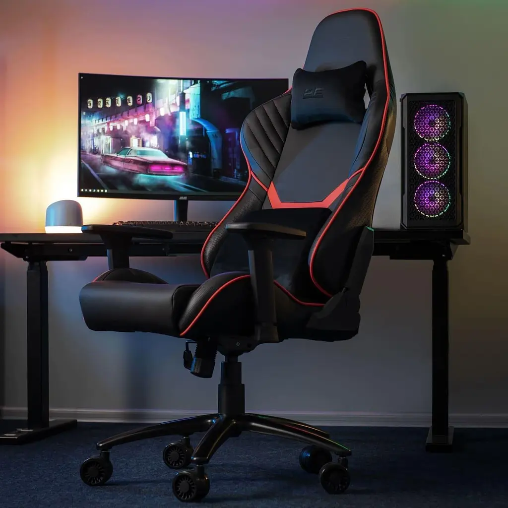 Ігрове крісло 2E Gaming Hibagon Black/Red (2E-GC-HIB-BKRD) - фото 15