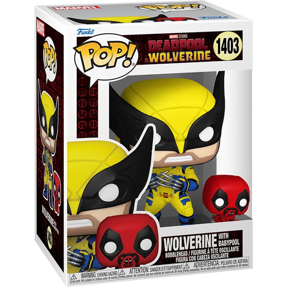 Набір ігрових фігурок Funko Дедпул 3 Росомаха з Бебіпулом (82382) - фото 2