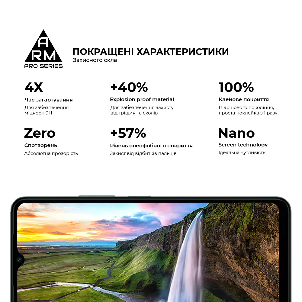 Захисне скло на Xiaomi Redmi A3/A3x Poco C61 4G з олеофобним покриттям, Pro, повне проклеювання, антистатичний і пиловідштовхуючий шар, 9H, самоклеючеся, 2.5D, на весь екран, антистатичний клей, ArmorStandart (ARM74453) - фото 5