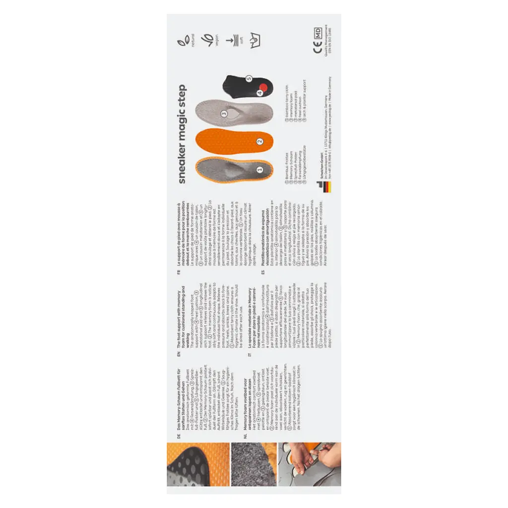 Ортопедичні внутрішні устілки SNEAKER MAGIC STEP 180 Pedag (180/43-1955) - фото 9