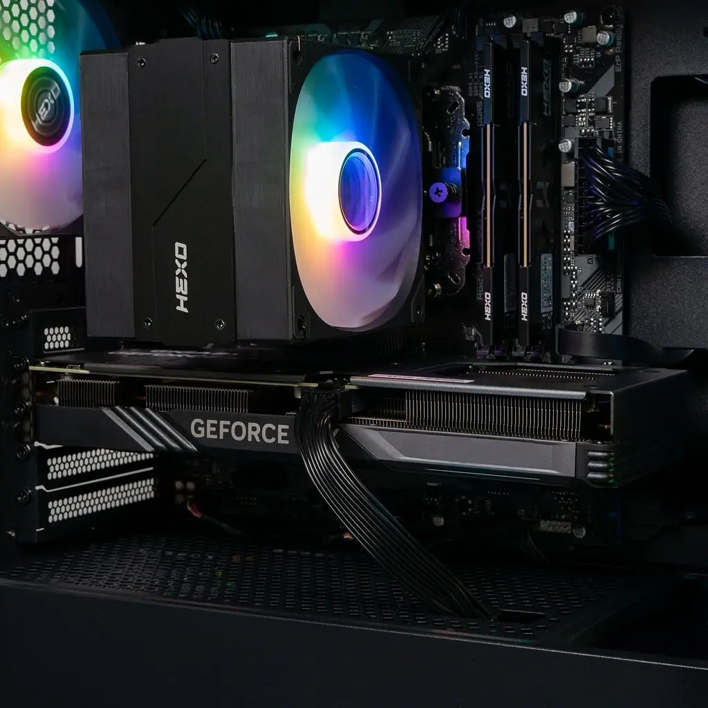 Комп'ютер HEXO Gaming TwinFront Pro (HGP-B850TF7700N507-D532S1TBK) Black / AMD Ryzen 7 7700 (3.8-5.3), 8 ядер / NVIDIA GeForce RTX 5070 / 32 ГБ (DDR5) / 1024 ГБ (SSD) - фото 7
