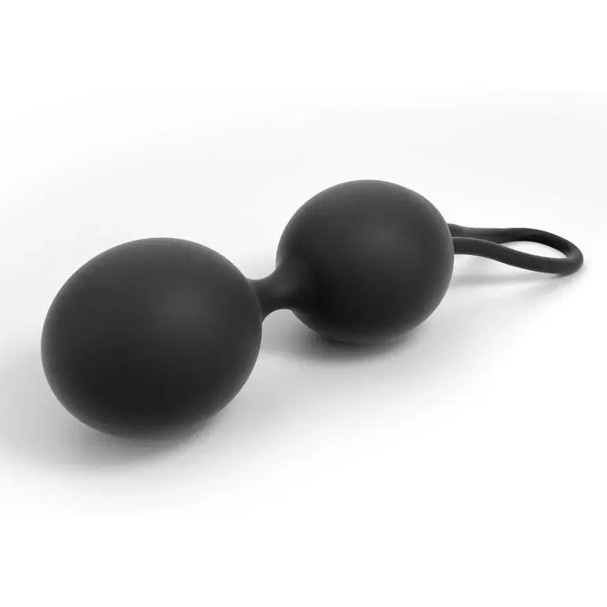 Вагінальні кульки Dorcel Dual Balls Black діаметр 3.6 см 55 г - фото 2