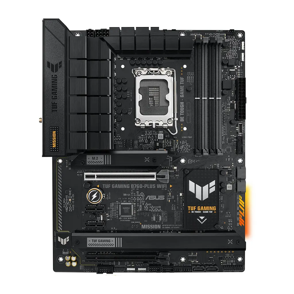 Материнская плата TUF GAMING B760-PLUS WIFI s1700 B760 4xDDR5 M.2 HDMI DP Wi-Fi BT ATX Asus teh0018970 - фото 2