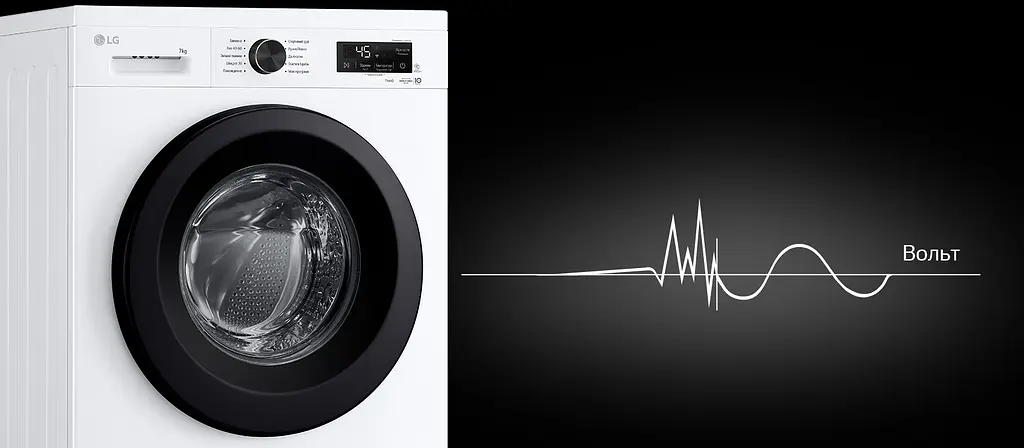 LG Пральна машина фронтальна, 7кг, 1200, A, 44см, - фото 4