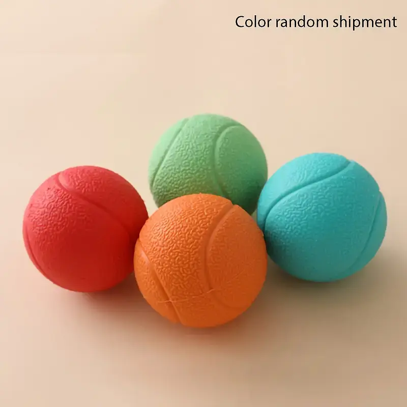 Малий баскетбольний м'яч для собак зі звуком Bonny TPR Pet Teething Dog Chew Toy, S Червоний - фото 2