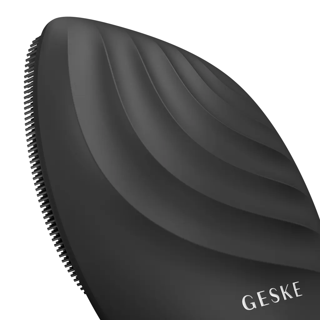 Електронна звукова щітка для обличчя GESKE Sonic Facial Brush 5 в 1 сіра - фото 4