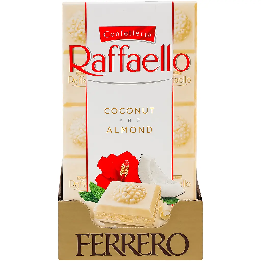 Шоколад Raffaello білий з мигдалем 90 г (895507) - фото 3
